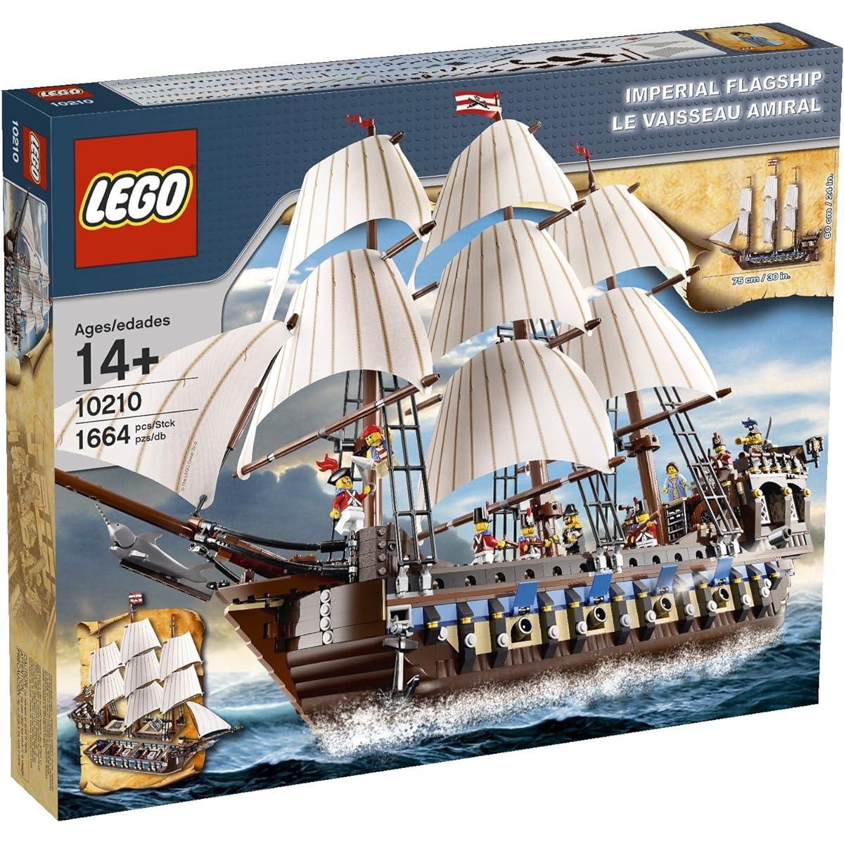 LEGO LEGO/luxury sailing ship! Huge with a total length of 75cm! Imperial Flagship 10210 [Parallel Import]