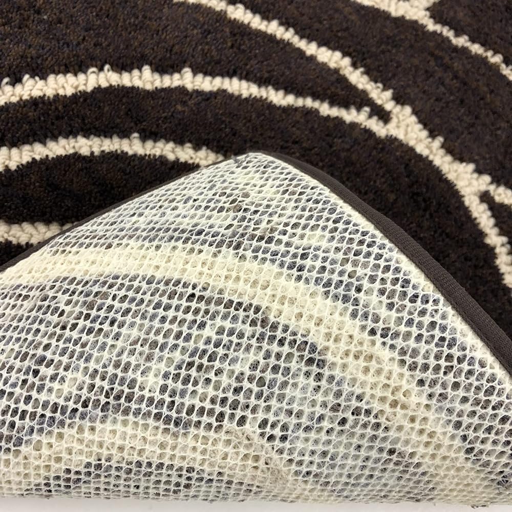 Senko M+home Genesee Mat Approx. 55 x 85 cm Brown Bath Mat Entrance Mat Antibacterial Odor Resistant Washable Made in Japan 27255