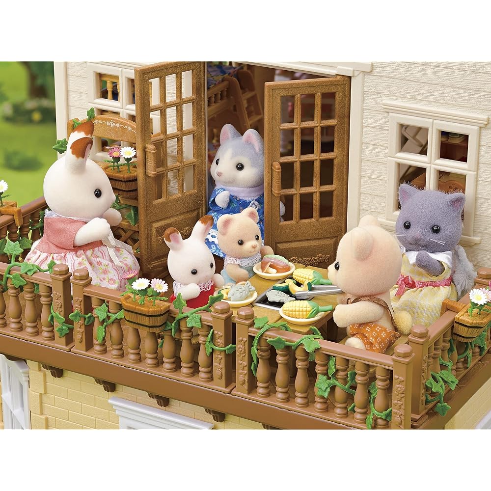 Sylvanian Families House [Big House with a Red Roof -The Attic is a Secret Room-] Her51 ST Mark Certification 3 Years Old and Up Toy Dollhouse Sylvanian Families EPOCH