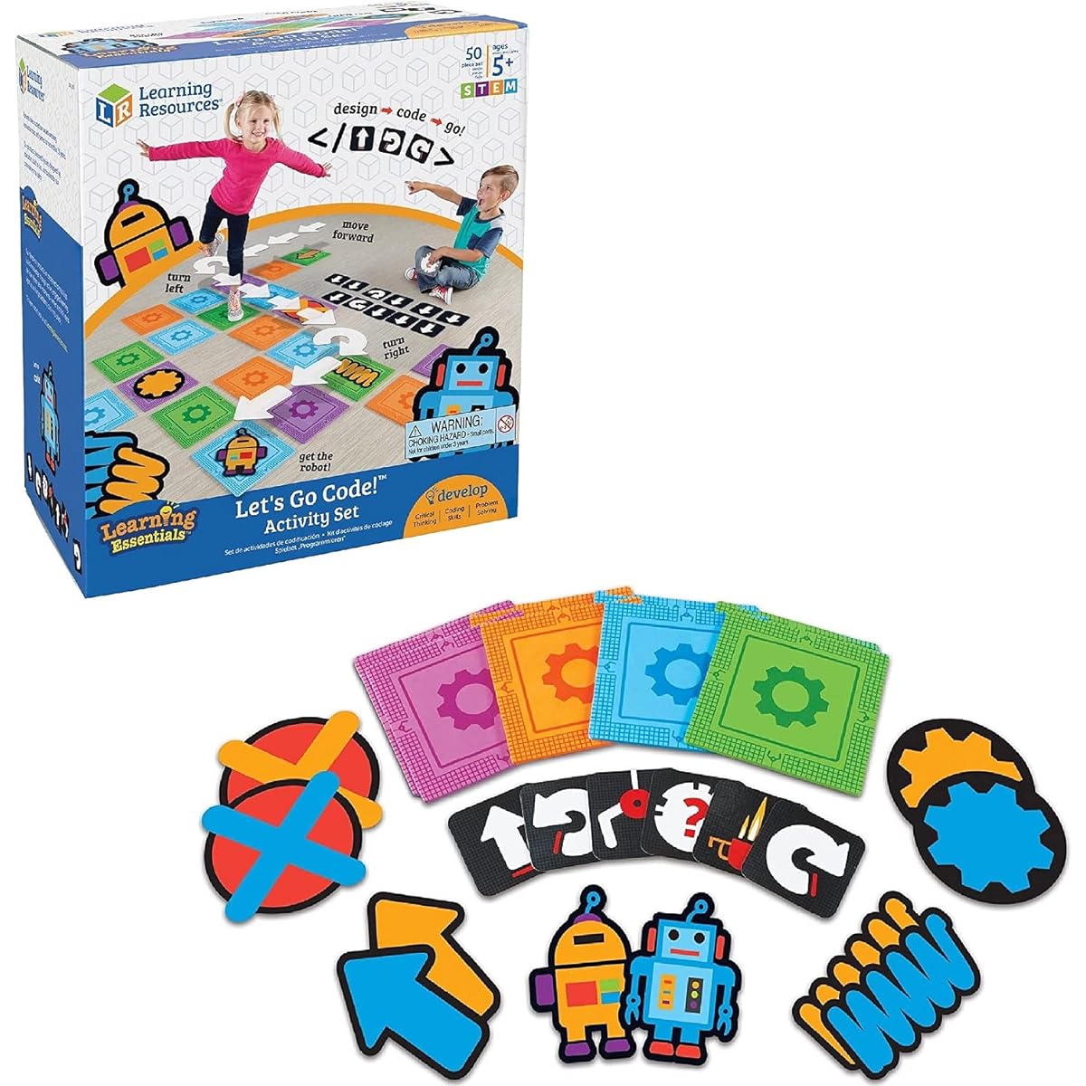 Learning Resources Let's learn by moving your body! Programming materials for young children Let's Go Code LER2835 Genuine product