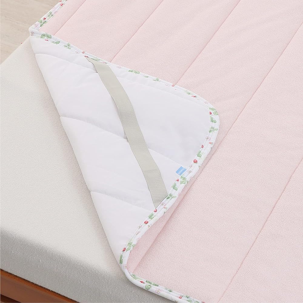 nishikawa [Nishikawa] Bed Pad Single Washable Sinker Pile High Performance Rubber Wild Strawberry Wedgwood Pink CM03500003