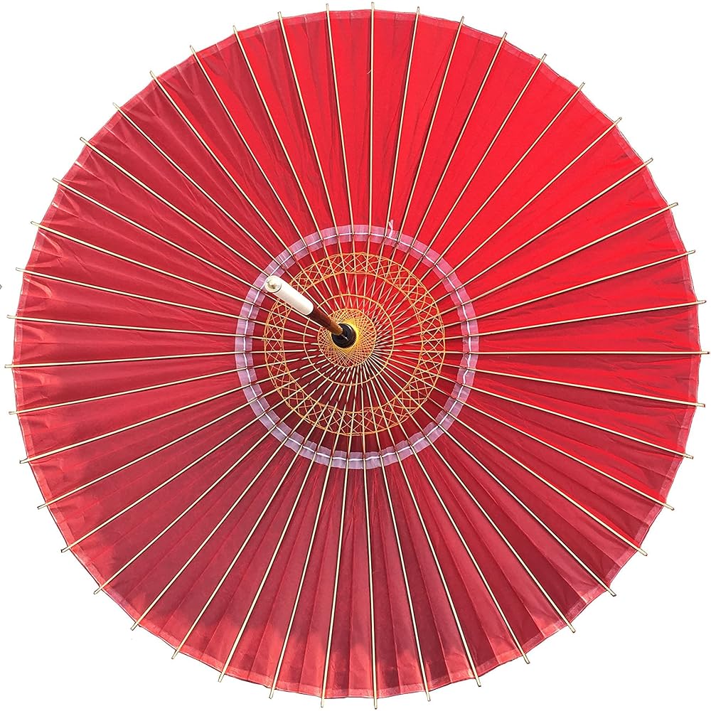 Yamamoto Bamboo Craftsman (YAMAMOTOTAKIZAYIKUYA) Japanese umbrella, Japanese umbrella, Janome umbrella, rain umbrella, waterproof (red)