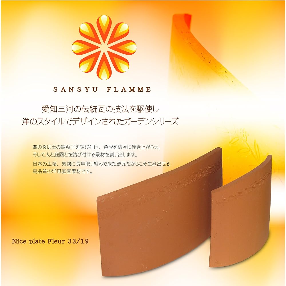 Sanshu Fram Nice Plate Fleur 33A x 4 pieces