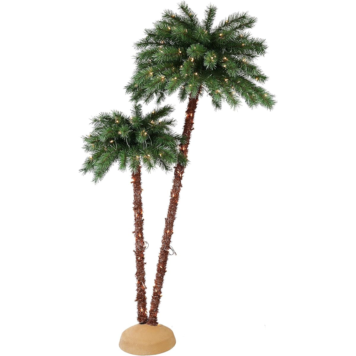 Puleo International 3.5 6ft Pre-Lit Artificial Palm Tree with 175 UL Lights