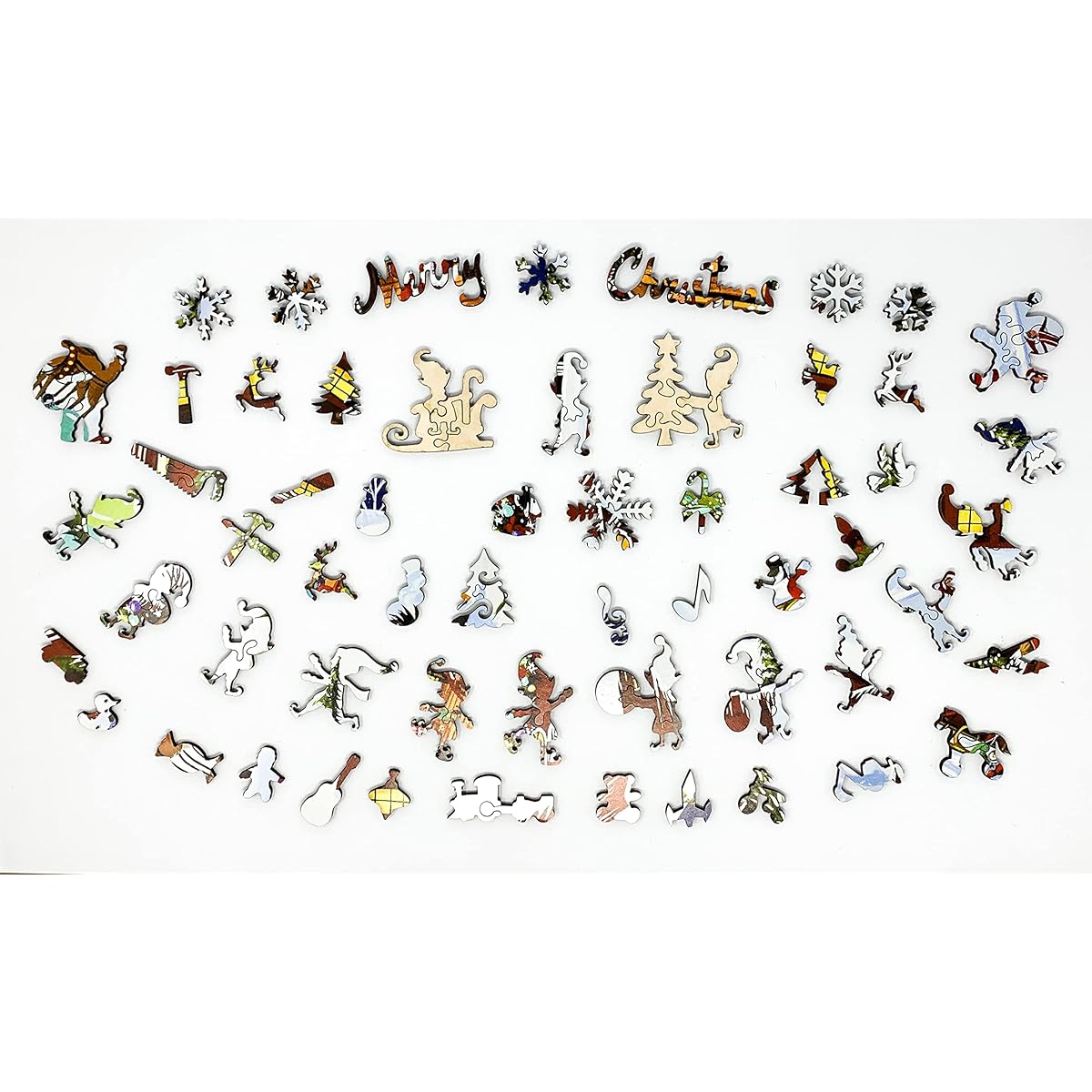 Nautilus Puzzles Wooden Christmas Jigsaw Puzzle for Adults - Santa's Workshop - 552 Unique Wooden Pieces - Made in the USA