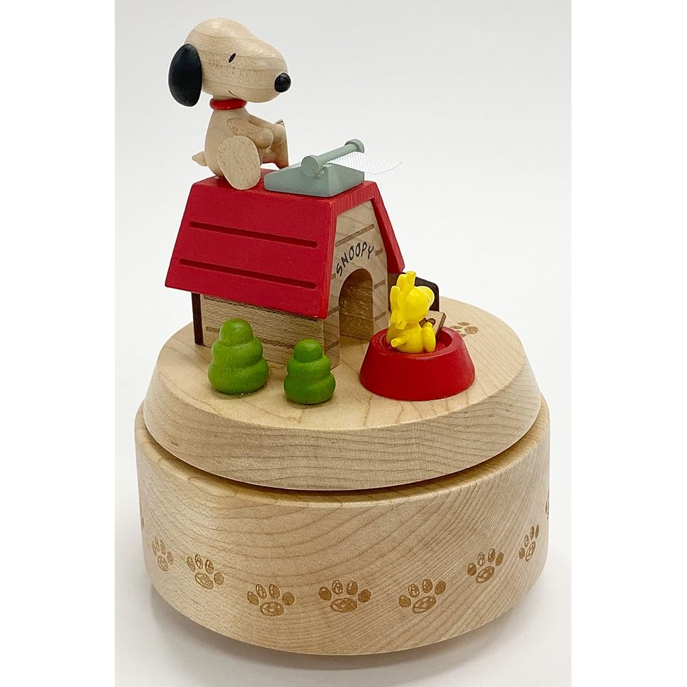 Sanrio Wooden Music Box Snoopy Kennel H 9156 Beige