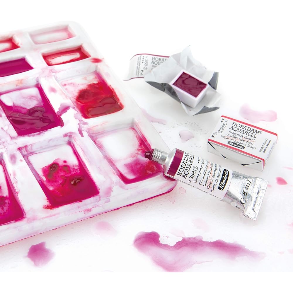 schmincke horadam aquarell paint tube metal set 5 ml 18 color set 74118097