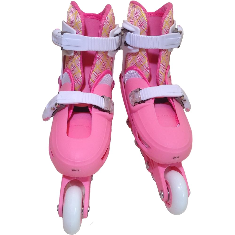 Touhou Kosan Junior Inline Skates & Helmet & Protector Combo Set KK-120 Pink S(18cm-20cm)