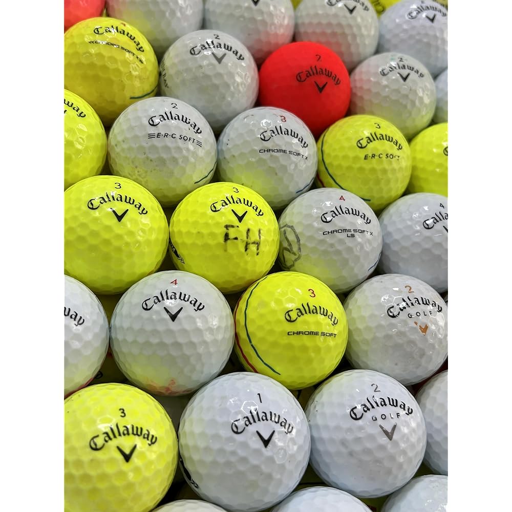 [50 Pieces] Lost Balls Various Popular Manufacturers AB B Rank Golf Balls 50 Pieces 50 Balls Great Value Set