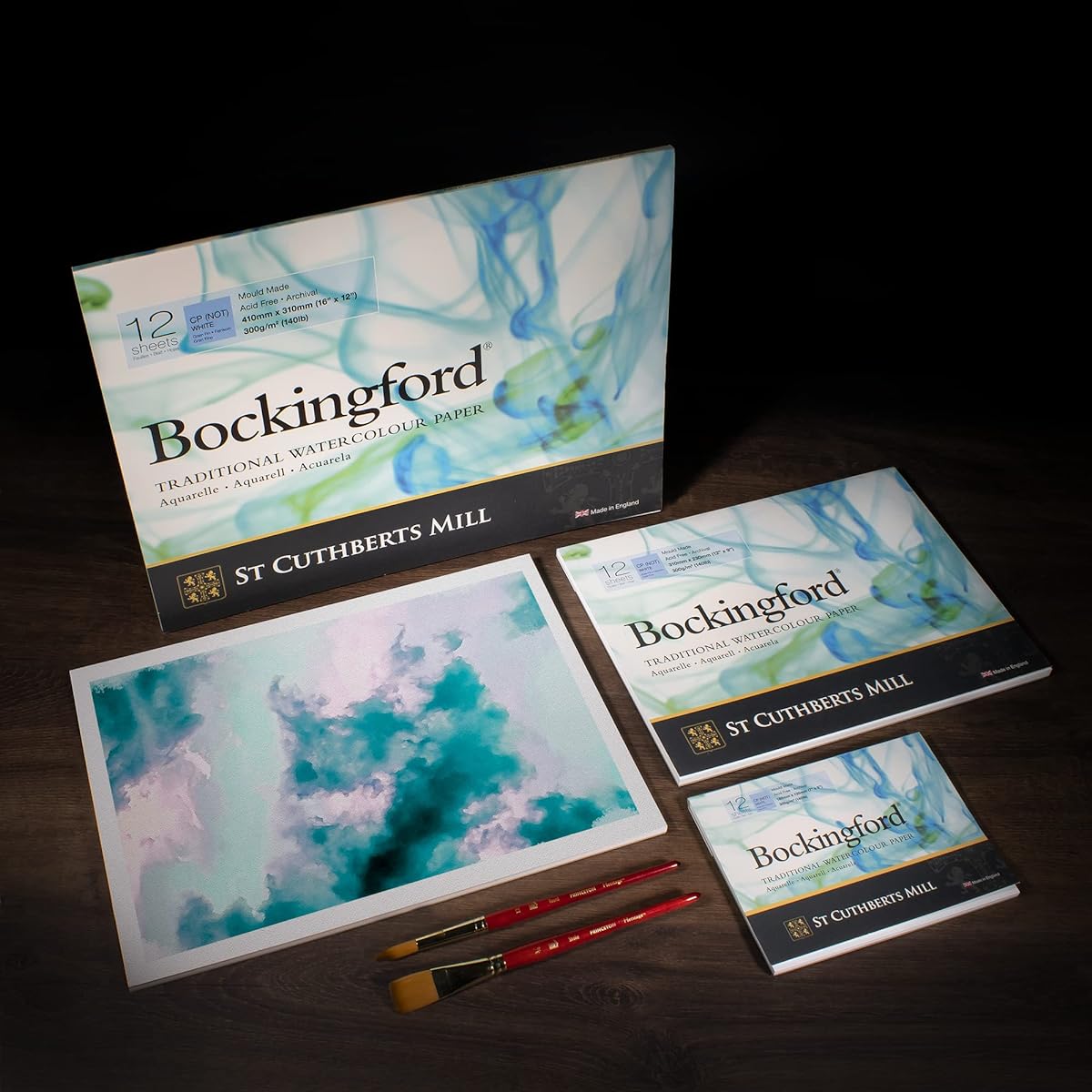 Bockingford 300gsm Laminated Watercolor Pad 10" x 7" (260 x 180mm)