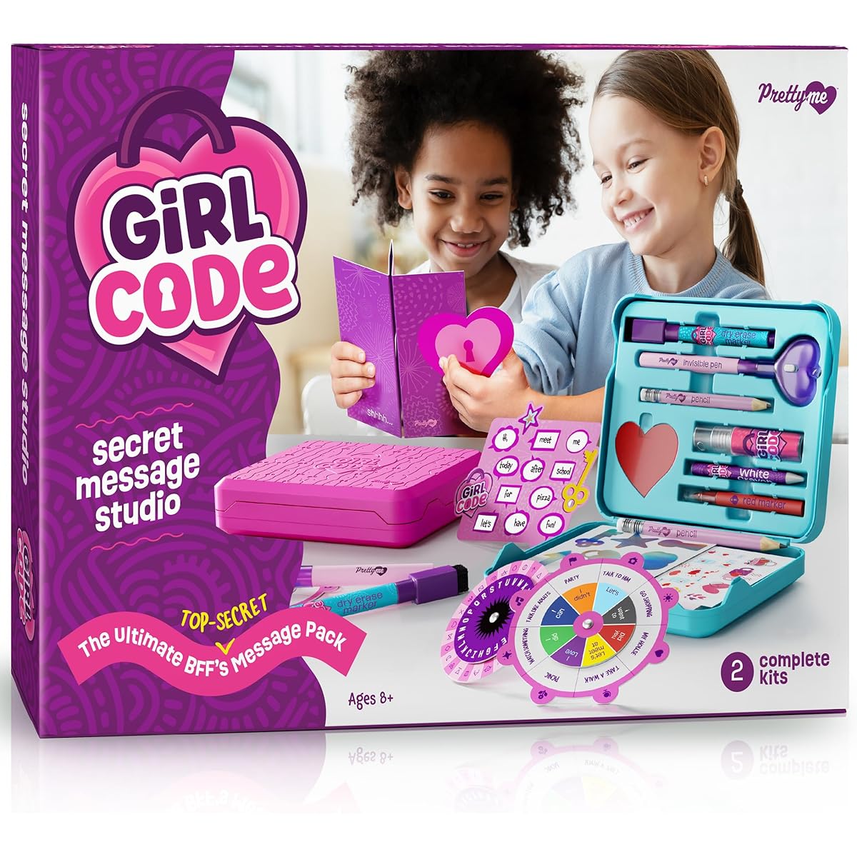 Secret Message Kit for Girls - Gifts for Kids - Birthday Gift Ideas for Girls Ages 7-14+ - Best Cool Toy Kit for Friends, BFFs, Teenagers, 7, 8, 9, 10, 11, 12, 13, 14 Year Old Girls