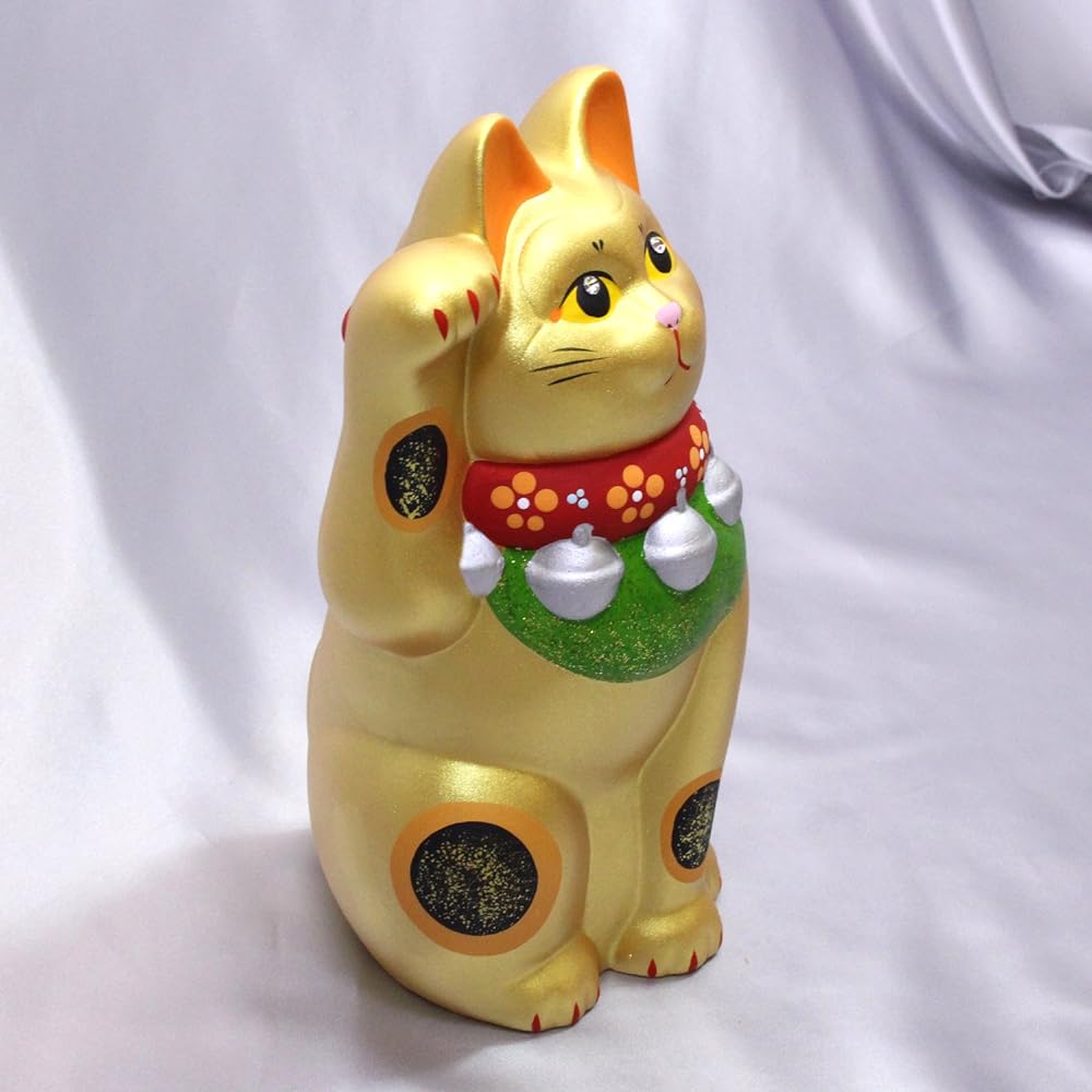 Golden lucky cat (large) K6100