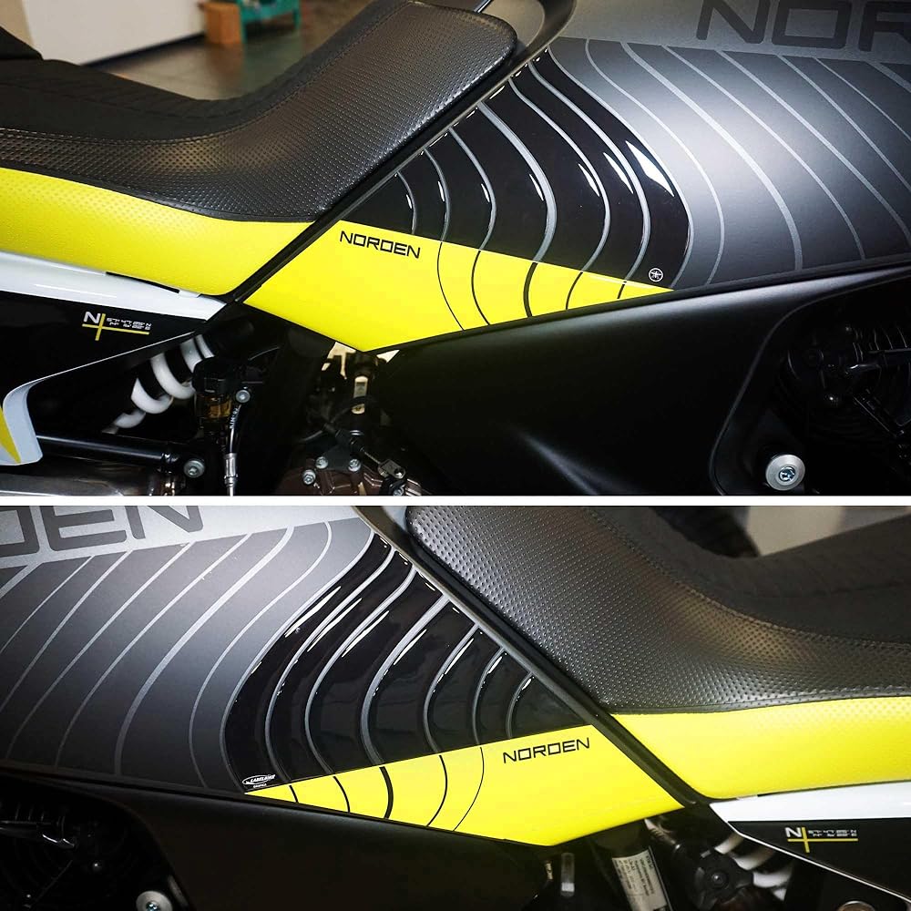 labelbike - 3D Sticker Motorcycle Tank Side Protection Compatible with Husqvarna Norden901