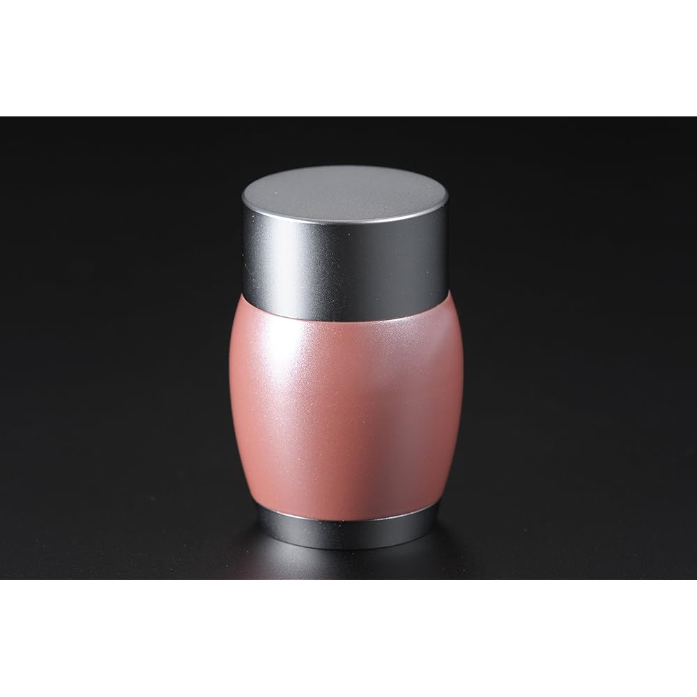 [Ashes (remains hair) holder, mini urn macarons] Height 37mm, ashes holder, split ashes memorial, pet, Buddhist altar fittings, aluminum, made in Japan (pearl cherry pink)