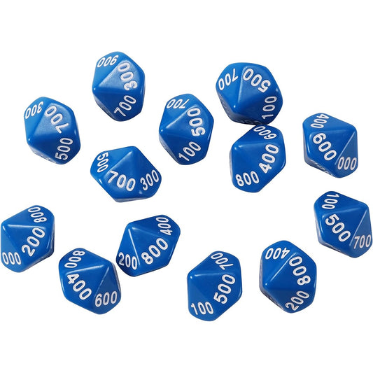 Place Value Dice Hundreds 12 Set
