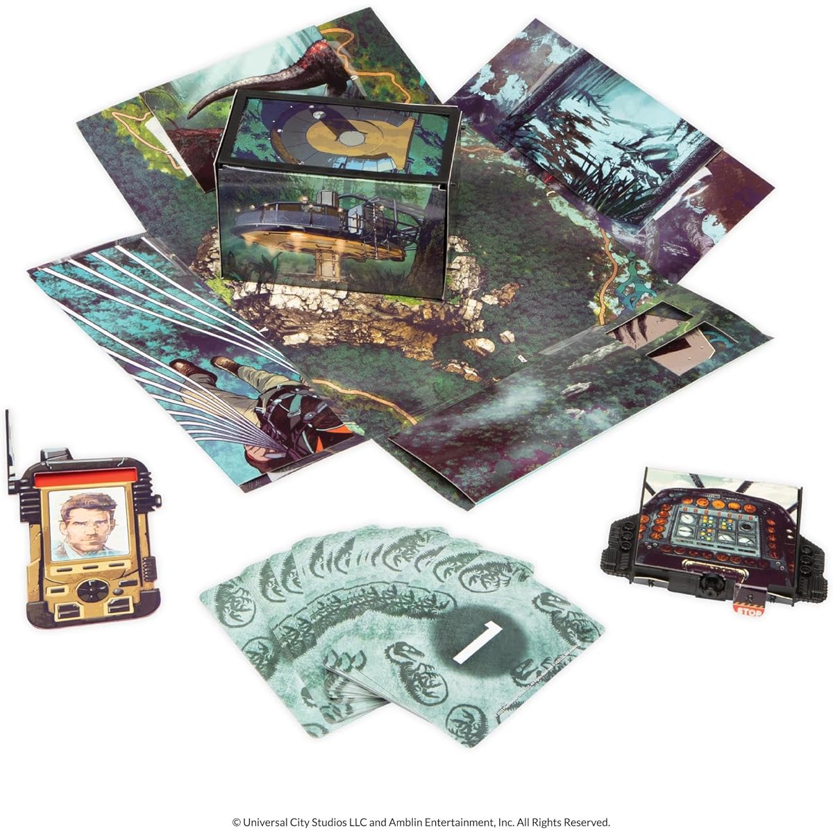 AdventureX Jurassic World Dinosaur Themed Escape Room Disposable Board Game Box is part of the game Ages 8+