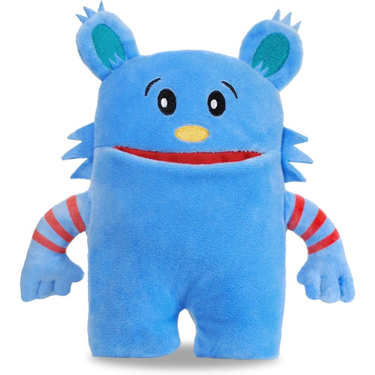 The Tooth Brigade Blue Monster 8" Tooth Fairy Pillow - Fun and Interactive Plush Toy with Pocket for Lost Teeth