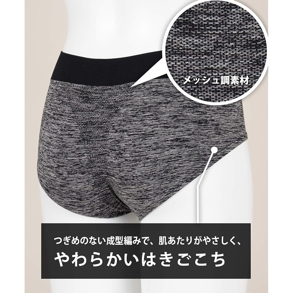 [CEDA Blue X/Wacoal] Sports Shorts, Half Length, Sweat Absorbent, Quick Drying, Stretch, Antibacterial and Odor Resistant AEY196 Women's