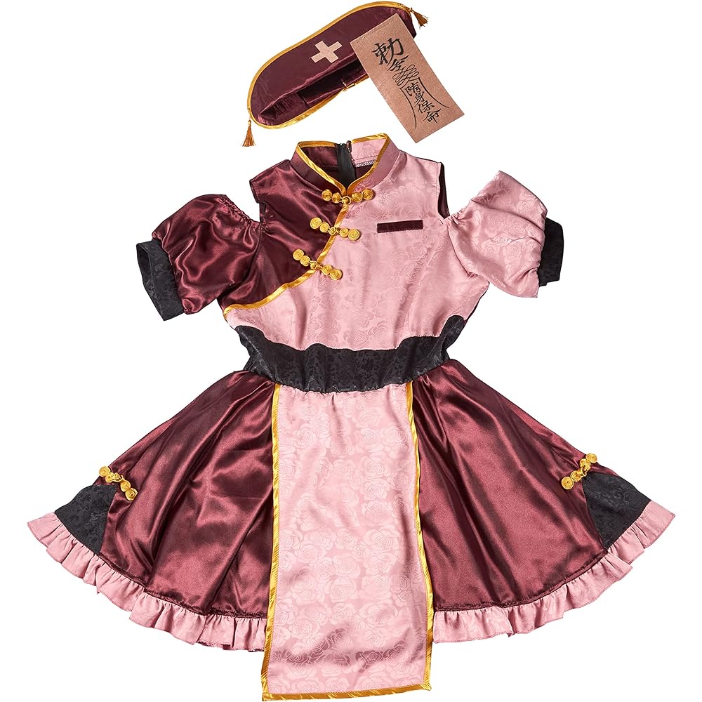 Clearstone Cosplay Halloween Retro Nurse Kyonshi Nurse Uniform Women's Pink Costume Fancy Dress Costume