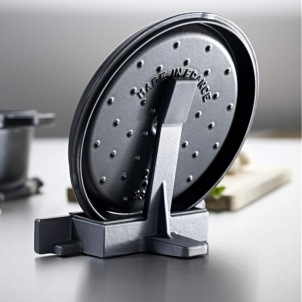Staub "Lid Holder" Lid Holder [Authorized Japanese Product] Stands 40511-364 Black W23 x H12 x D11cm