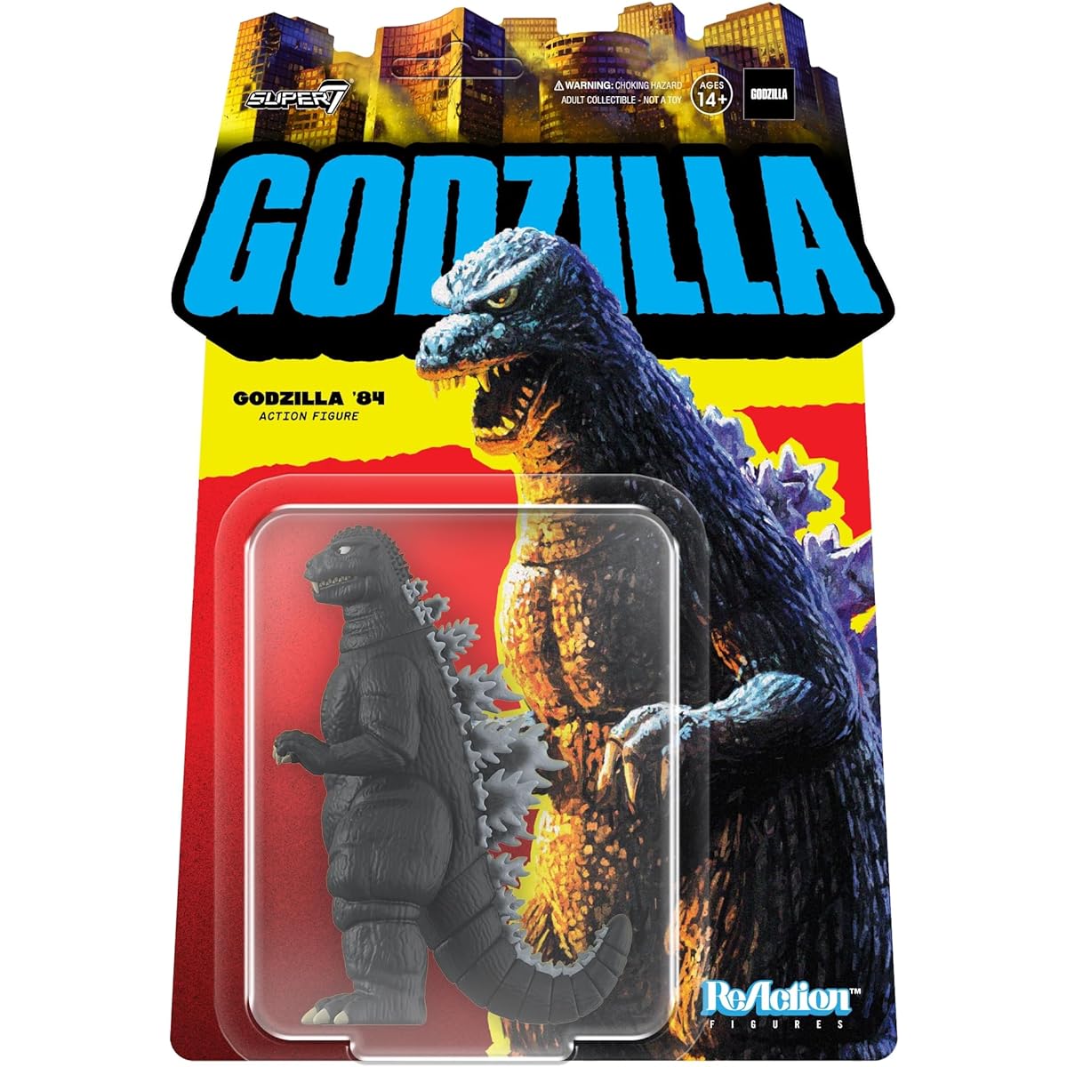 Super7 Toho Godzilla '84 (4 Fingers) - 3.75" Scale Reaction Figure