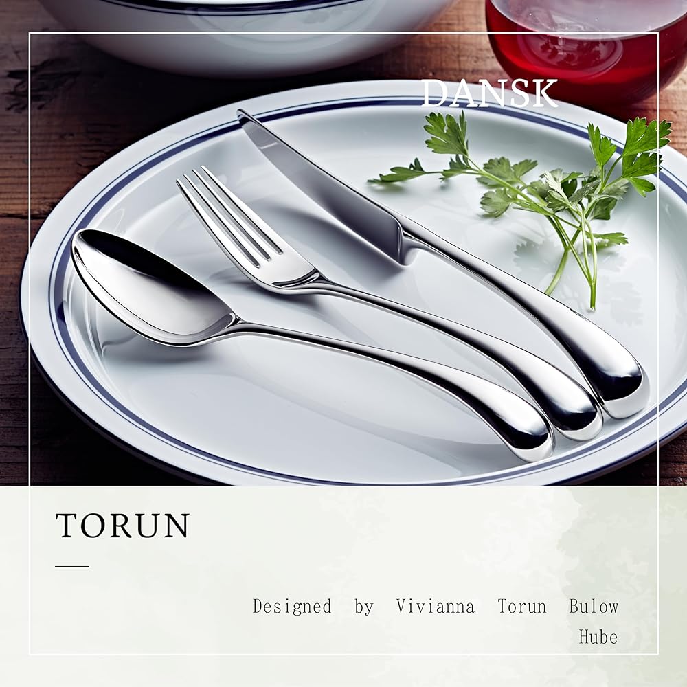 DANSK Coffee Spoon & Hime Fork TORUN Set of 10 587660 DANSK Cutlery born from Scandinavian design, Torun series Torun 10 set Stainless steel Design that can be arranged in the same form Made in Japan 587660