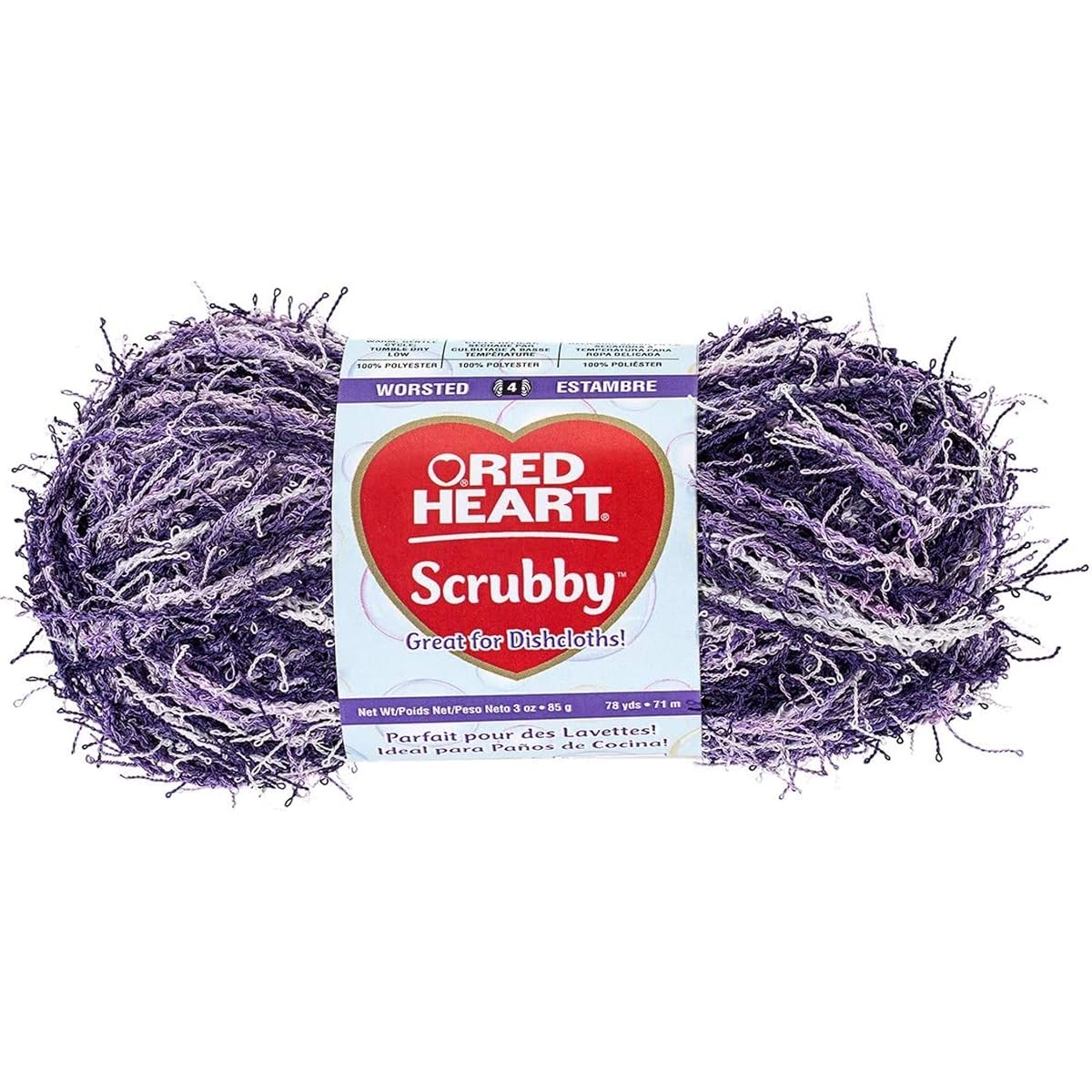 Red Heart Scrubby Yarn-Jolly -E833-0979