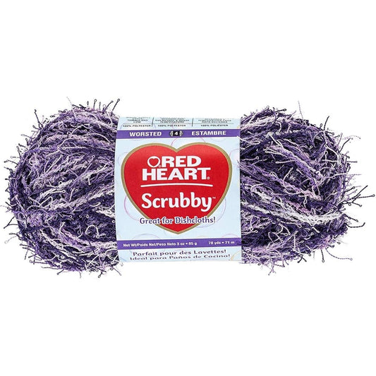 Red Heart Scrubby Yarn-Jolly -E833-0979