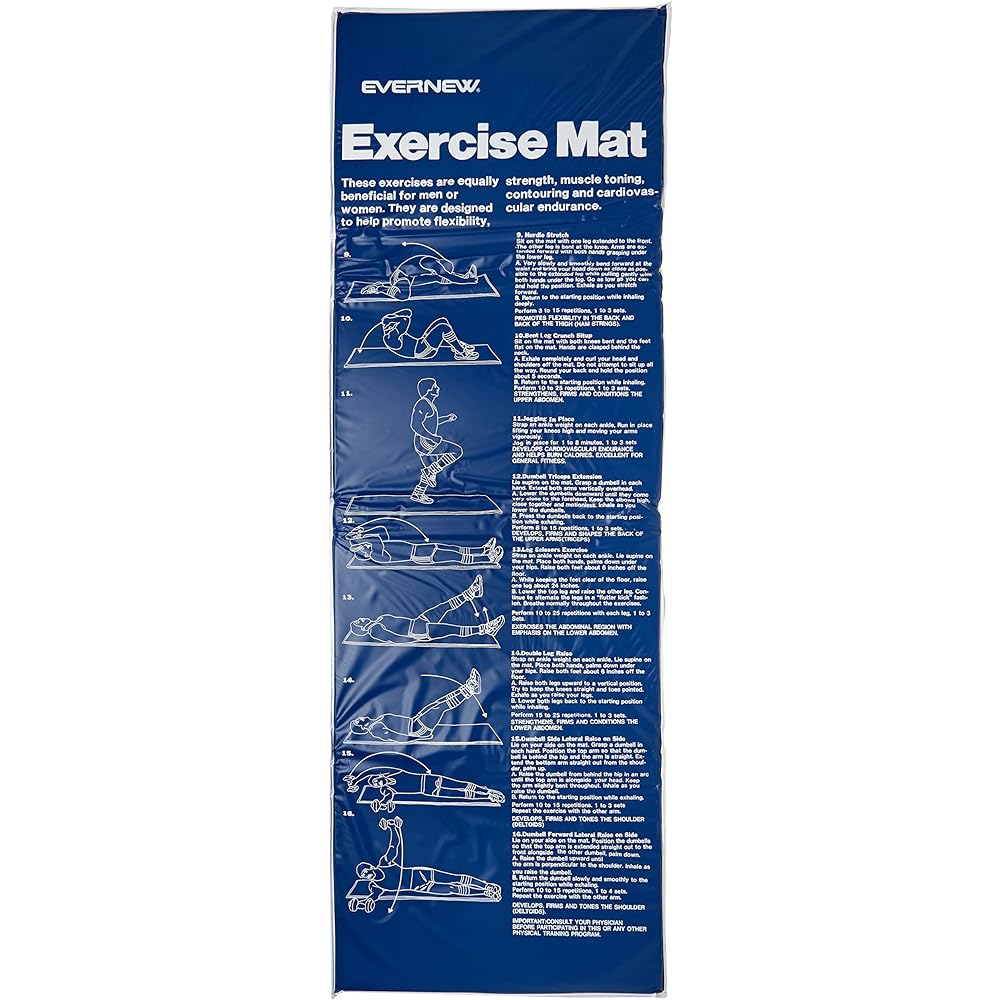 EVERNEW Exercise Mat 1 ETB222 Blue