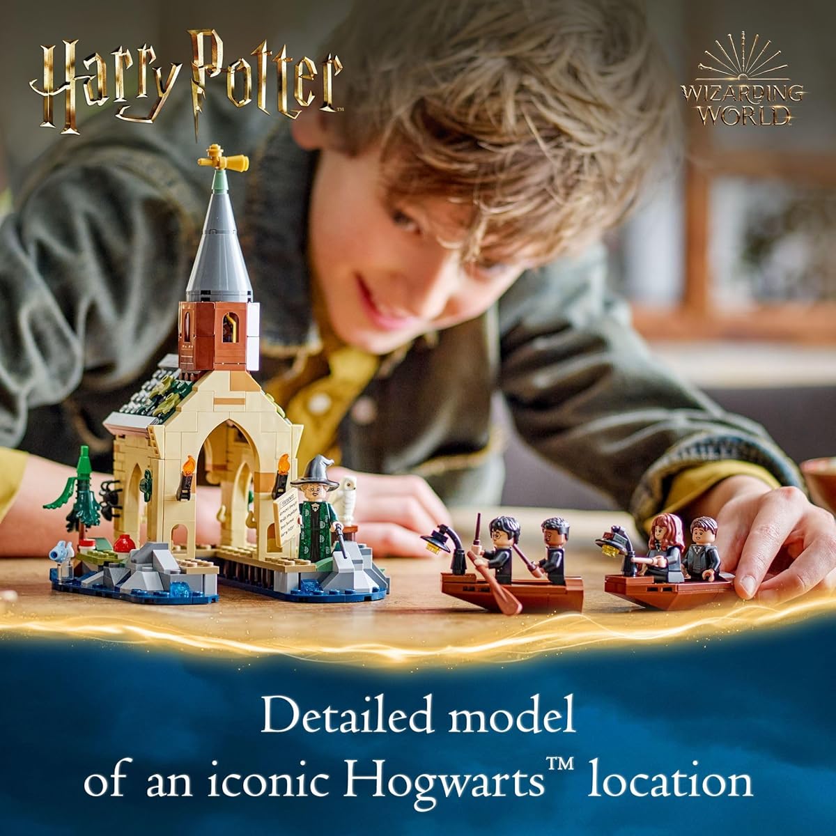 LEGO Harry Potter Hogwarts Castle Boathouse - Fantasy Harry Potter Toy for Boys and Girls with 2 Buildable Boats and 5 Minifigures - Castle Toy, Birthday Gift for Ages 8+ 76426