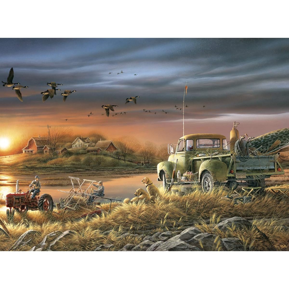 Buffalo Games Jigsaw Puzzle Terry Redlin Waiting for Patient 1000 Pieces