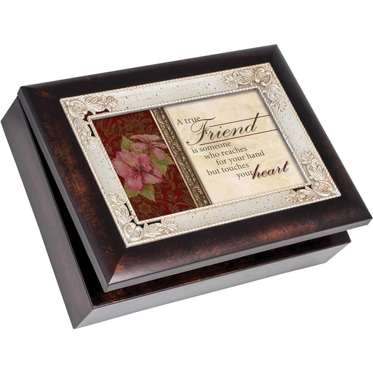 A True Friend Burlwood Cottage Garden Italian Inspired Traditional Music Box Plays Thats What Friends Are For