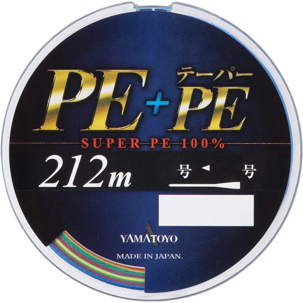 YAMATOYO PE line PE + taper PE 212m No. 1~7 4 colors