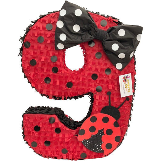 Apinata4u Large Red Ladybug Number One Pinata 23" Tall