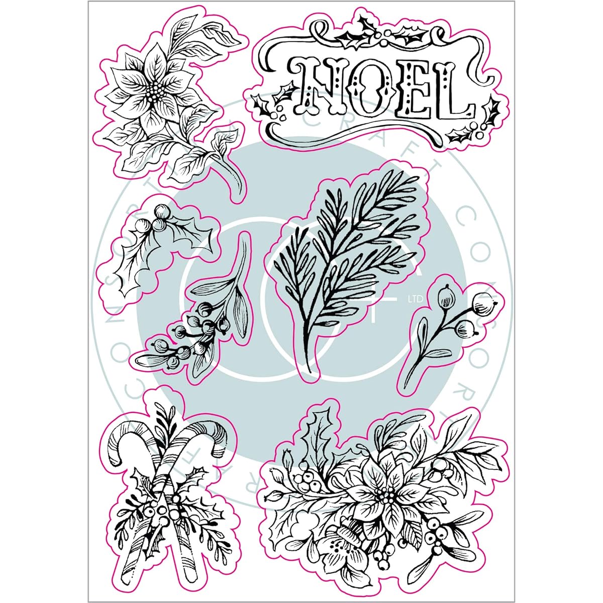Noel - Stamp Set - Flora