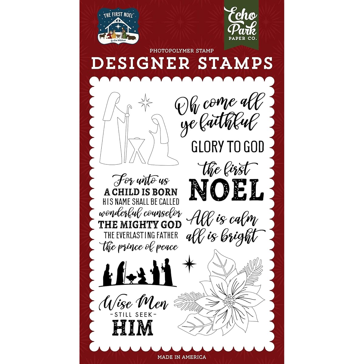 Echo Park Stamps-The First Noel -FN256043