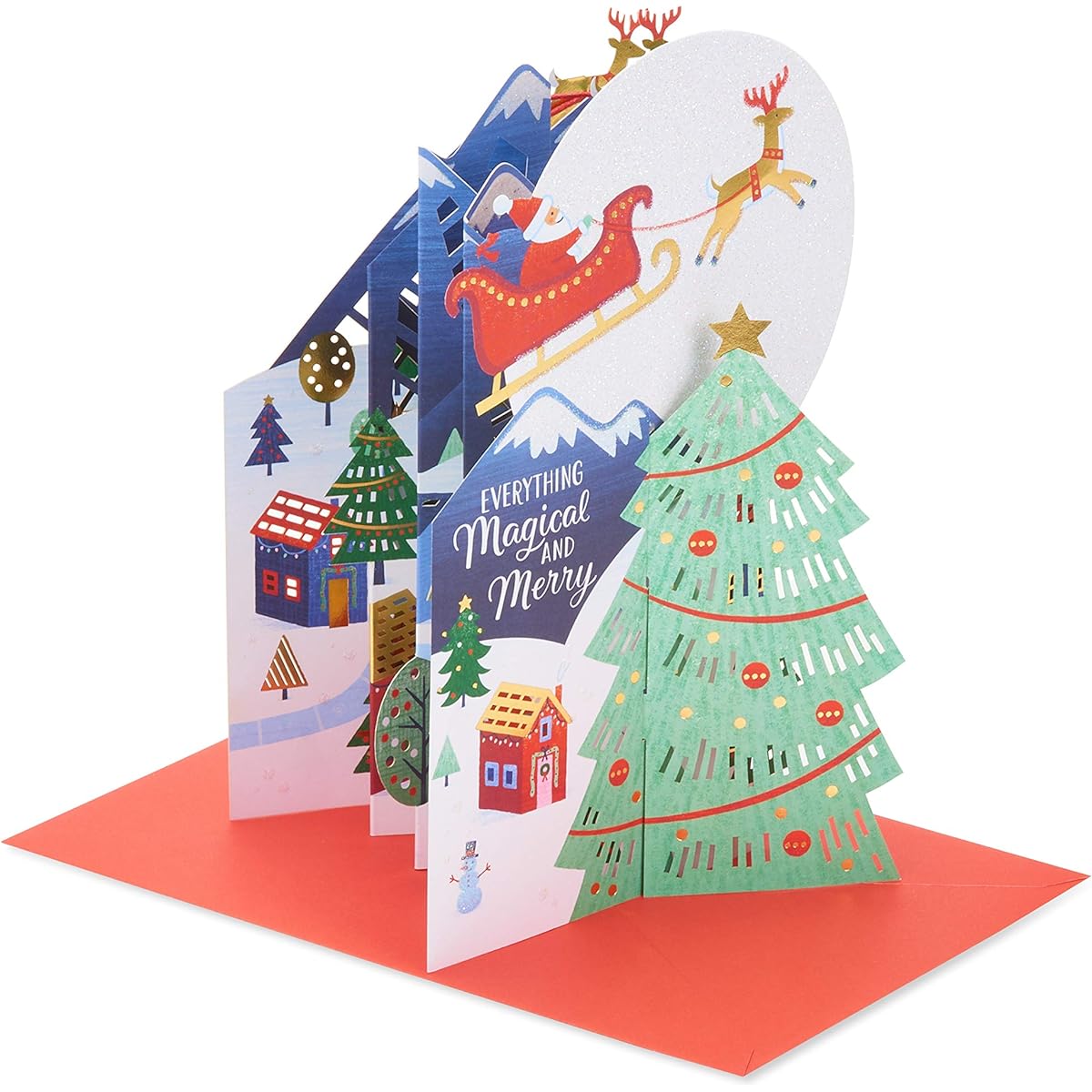 American Greetings Pop-up Christmas Card (Santa)