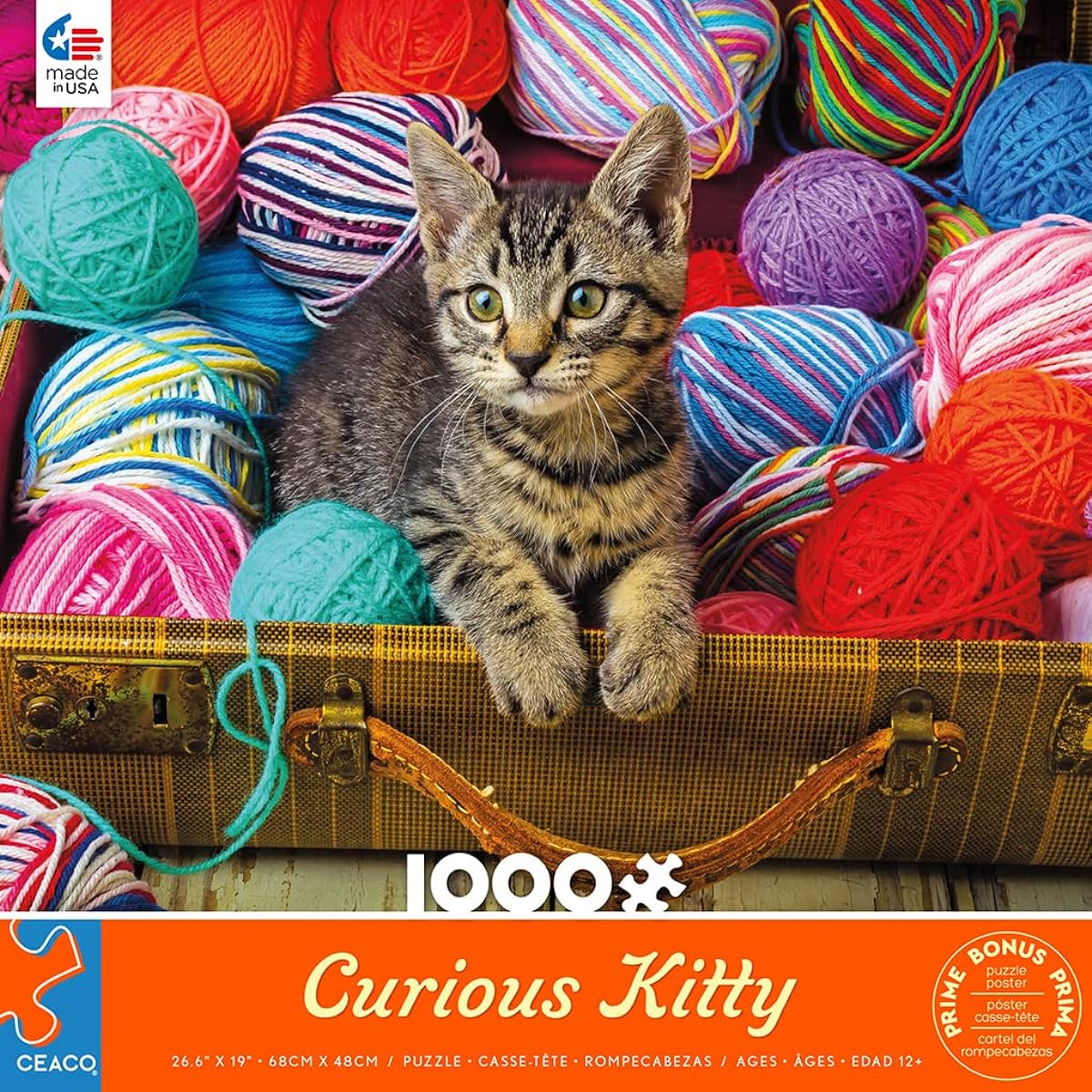 Ceaco - Garry Gay - Curious Kitten - 1000 Piece Jigsaw Puzzle