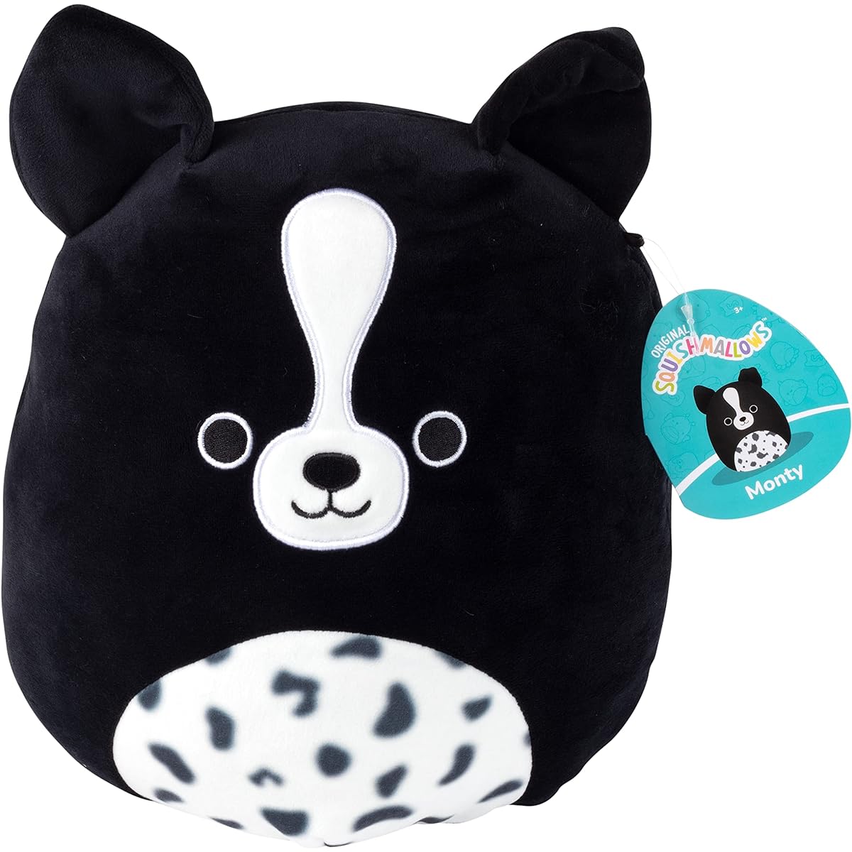 Squishmallows 10" Monty the Border Collie - Officially Licensed Kelly Toy - Collectible Soft & Squishy Stuffed Puppy - Add to Your Team - Great Gift for Kids, Girls & Boys - 10"