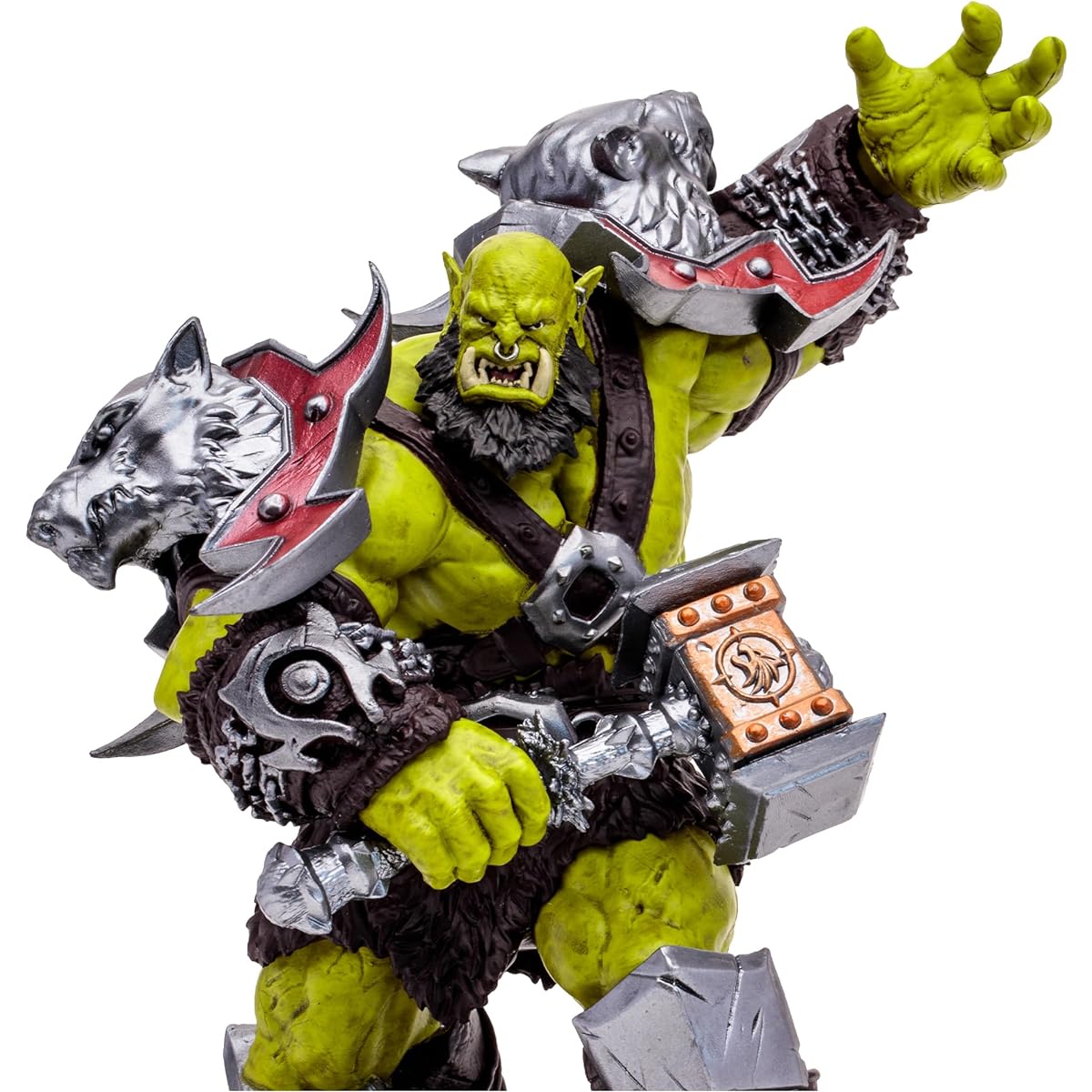 WORLD OF WARCRAFT McFarlane Toys Orc:Warrior/Shaman (Rare) 1:12 Scale Posed Figure