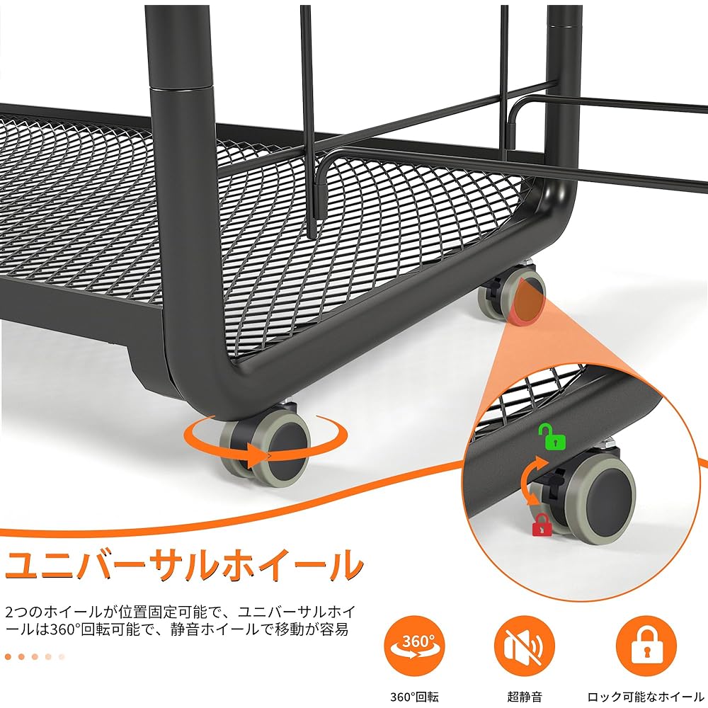 TORIBIO Home Gym Storage Rack 3 Tier Fitness Equipment/Training Equipment/Yoga Mat/Dumbell Storage Rack Easy to Assemble with Wheels Home Gym Rack Garage Yoga Studio Updated Style