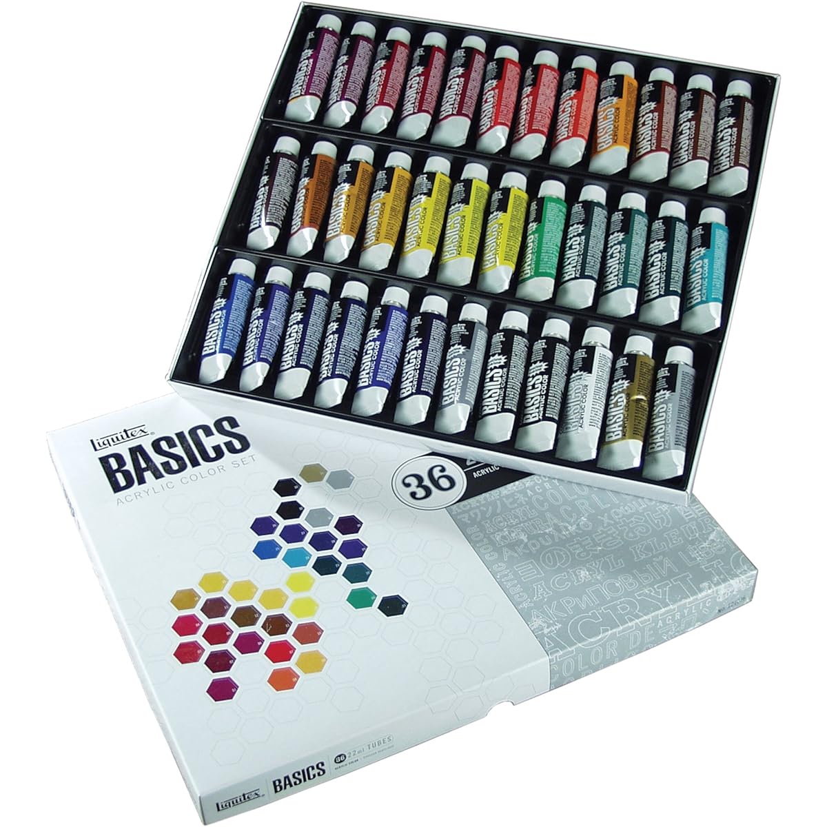 Liquitex BASICS Acrylic Paint Tube 36-Piece Set by Liquitex