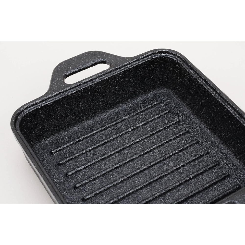 PTYGRACE CUBE mini Dutch Oven Iron Cast Bonfire Smoking Rice Cooking Square Solo Dutch Oven Made in Japan