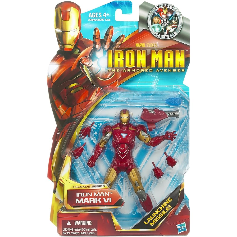 Hasbro Iron Man Armored Avenger 6-inch Action Figure Legend Series Iron Man Mark 6 [Parallel Import]