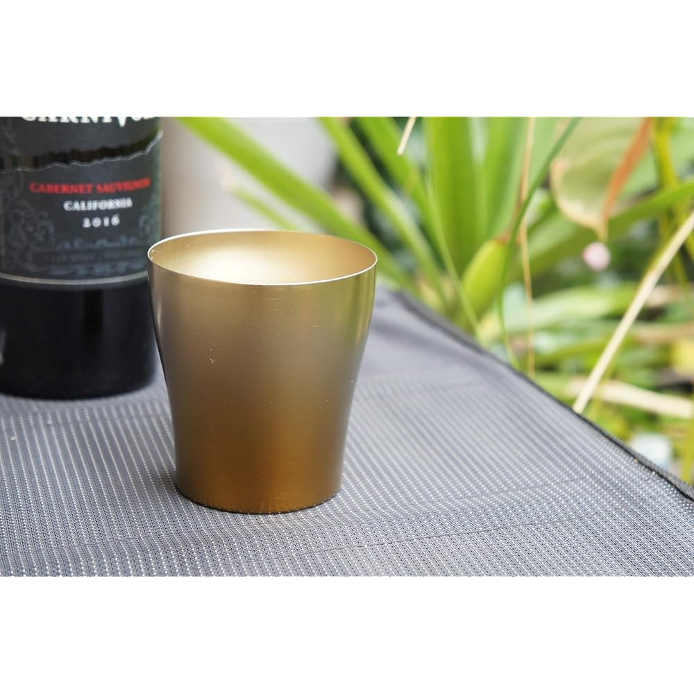 HORIE Titanium Double Tumbler Limited Model Sansan Gold Set of 2 T15SN250G2SET Wedding Blessing Thank You Gift Made in Japan Cool/Heat