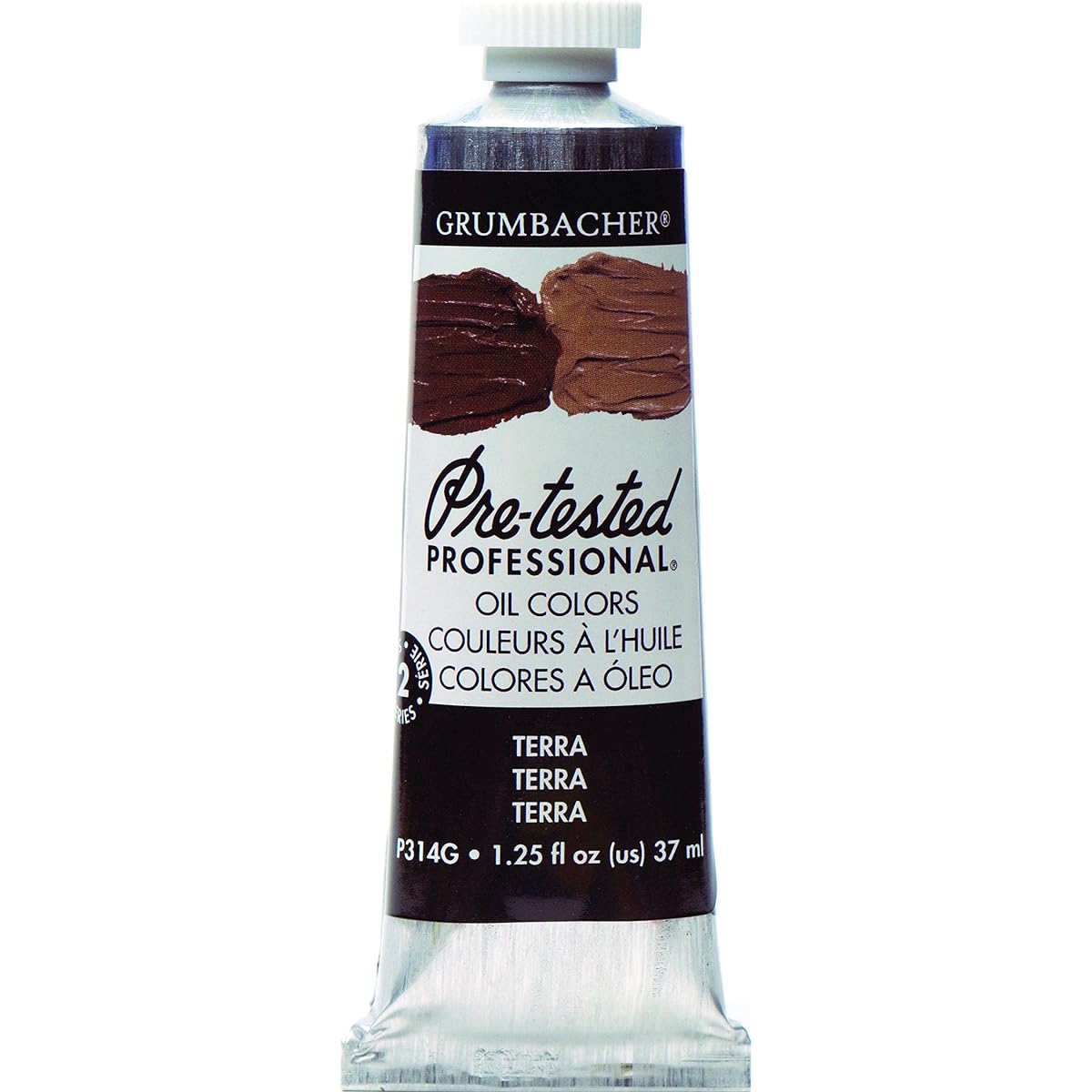 (Terra) - Grumbacher Pre-Tested Oil Paint, 37ml/1.25 oz, Terra (P314G)