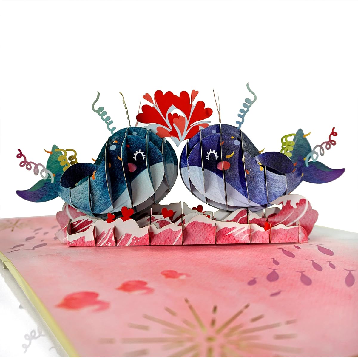 CUTPOPUP Love Dolphin Couple Valentine Cards Pop Up Romantic Love Cards Valentine's Day Wedding Anniversary Cards 3D Birthday Happy Valentine Greeting Cards Dolphin Couple US
