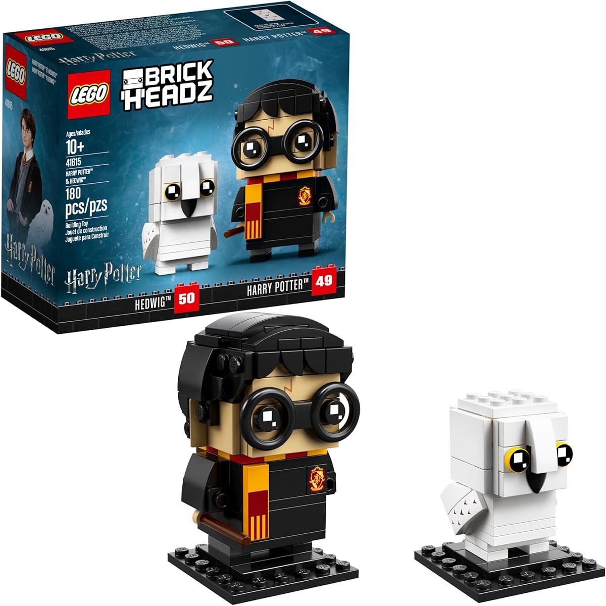 LEGO BrickHeadz 180 Piece Harry Potter & Hedwig Building Kit, Multicolor