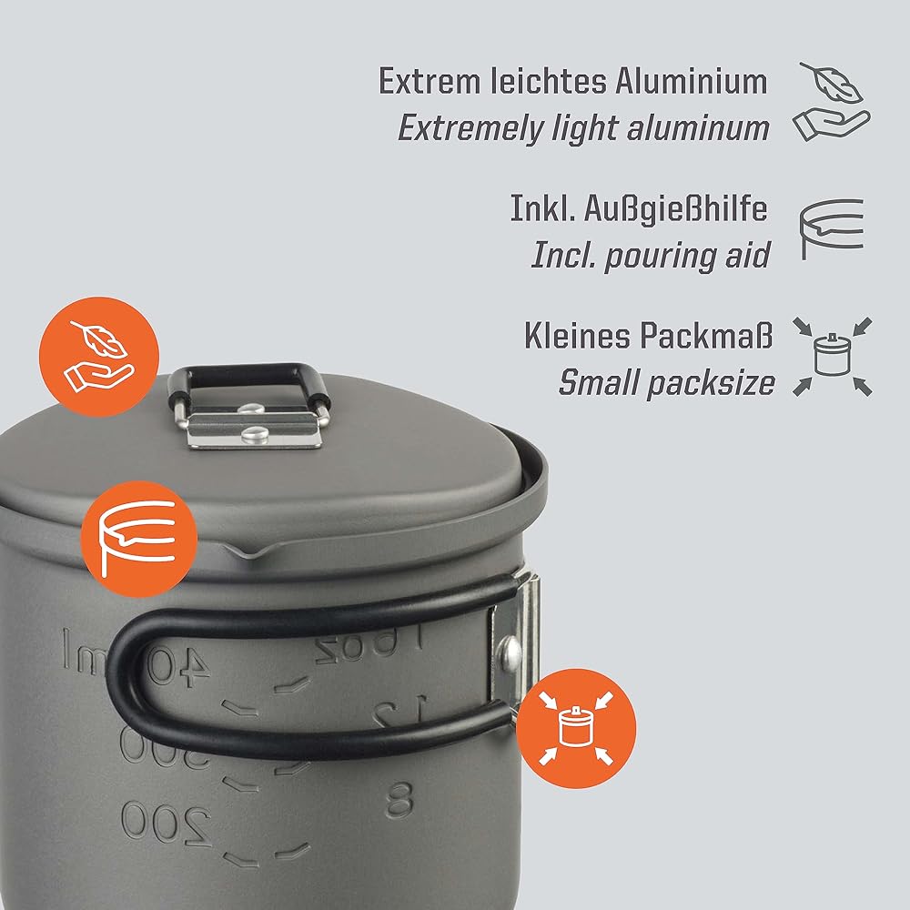 Esbit Camping Outdoor Pot Cooker Aluminum Pot
