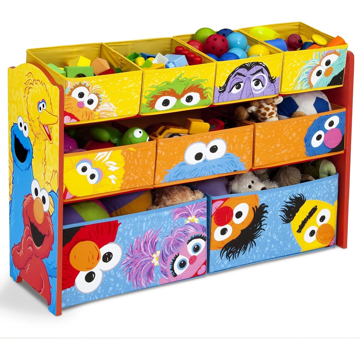 Delta Kids Deluxe Multi-Bin Organizer, Sesame Street [Parallel Import]
